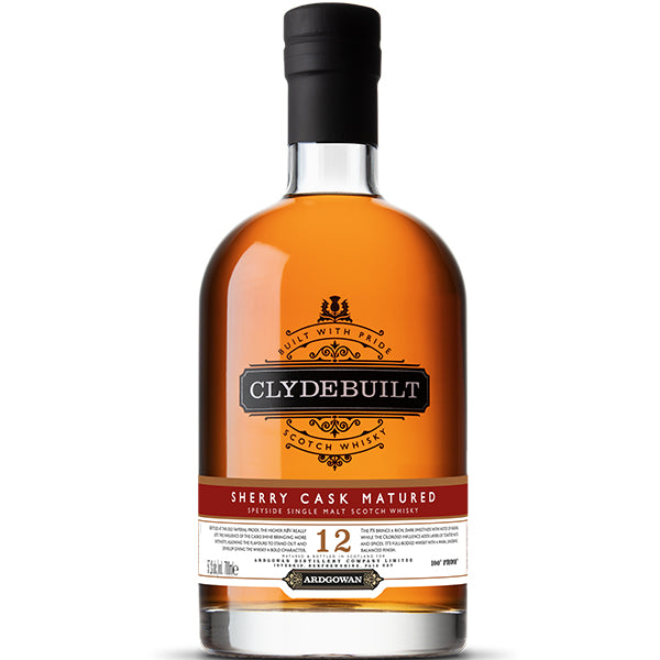 Clydebuilt Sherry Cask 12 Jahre alt Flasche in Fassstärke mit 57,1%