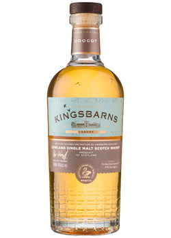 Eine Flasche Kingsbarns Doocot Lowland Single Malt Scotch Whisky.