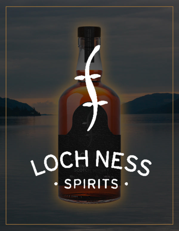 Bild von Loch Ness mit Logo