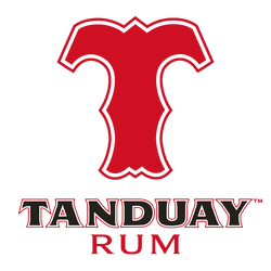 Logo von Tanduay Rum mit rotem stilisiertem "T".